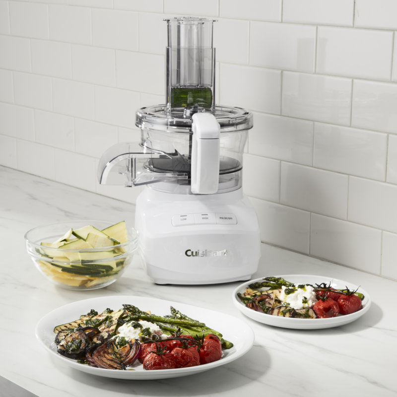 9-Cup Continuous Feed Electric Food Processor, White