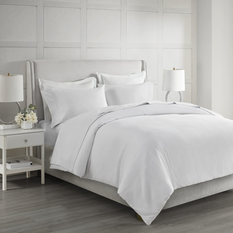  Ensemble de draps en coton de qualité égyptienne 500 fils, Très grand, Blanc