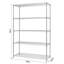 48" W x 18" D x 72" H 5 Tier Wire Shelving