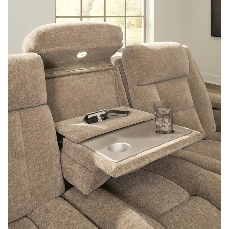 Canapé inclinable électrique Charles, Brown