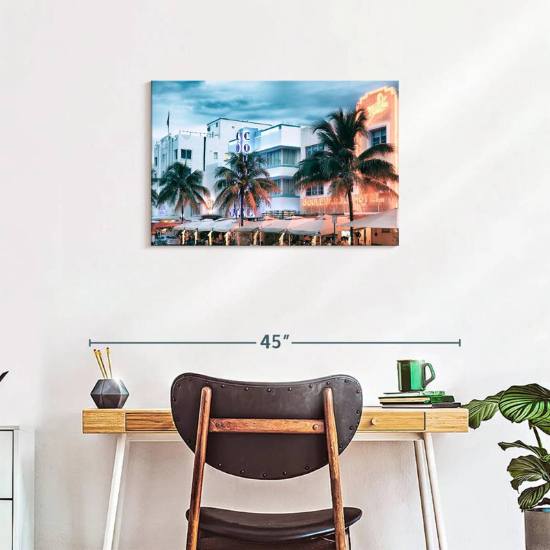 Sireci Colorful Ocean Drive, 20" H x 30" W