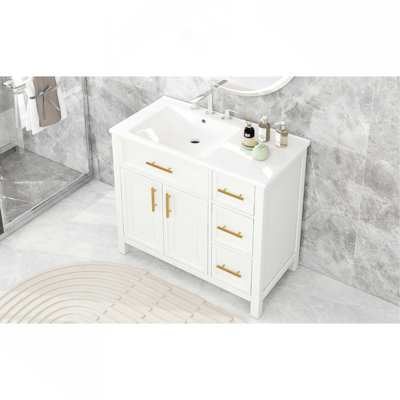 Lavabo de salle de bain rectangulaire 19,68 "