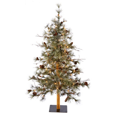 Dakota Pine Lighted Artificial Pine Christmas Tree