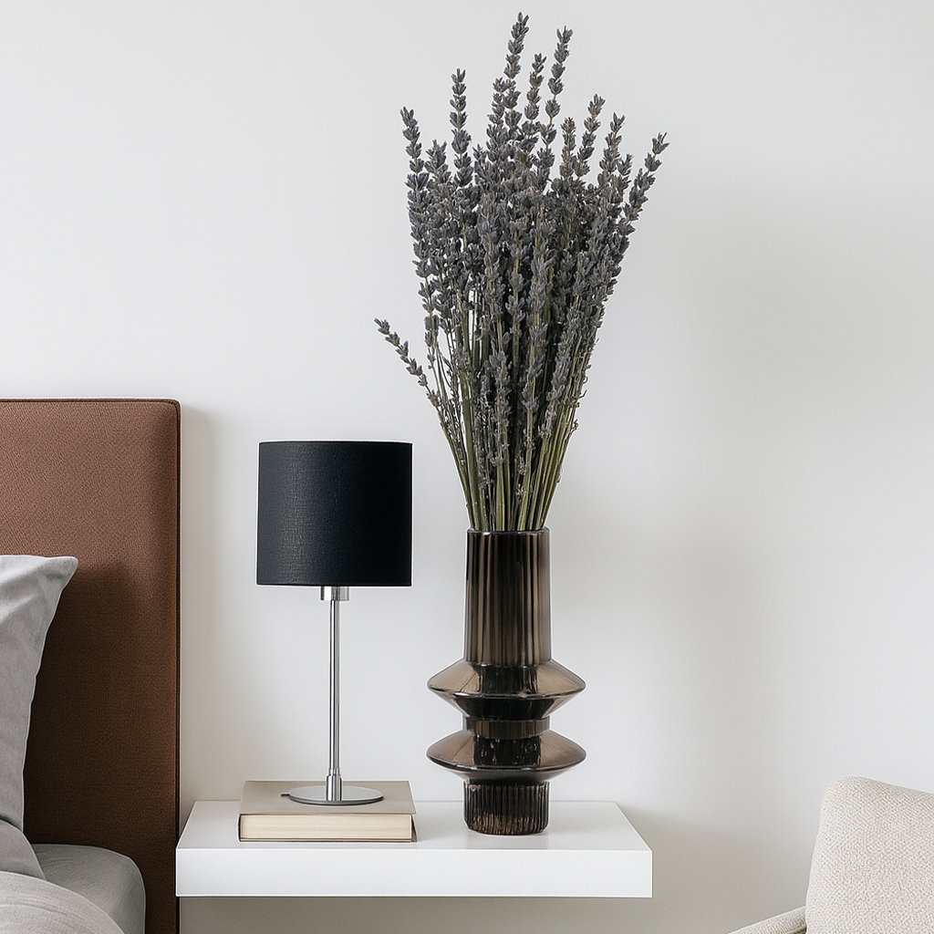 Modern Art Preserved Lavender Stems, Light Purple
