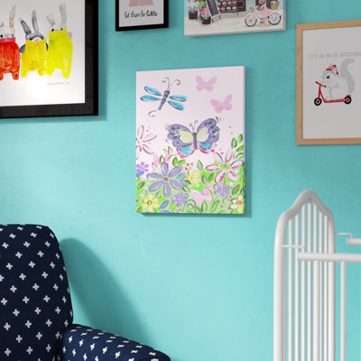 Burnam 'Butterfly and Dragonfly' Framed/Canvas Art