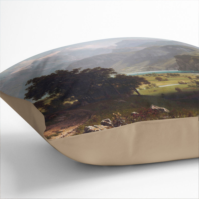 Lake Lucerne Scatter Cushion with Filling, 40cm H x 40cm W x 15cm D, Stone