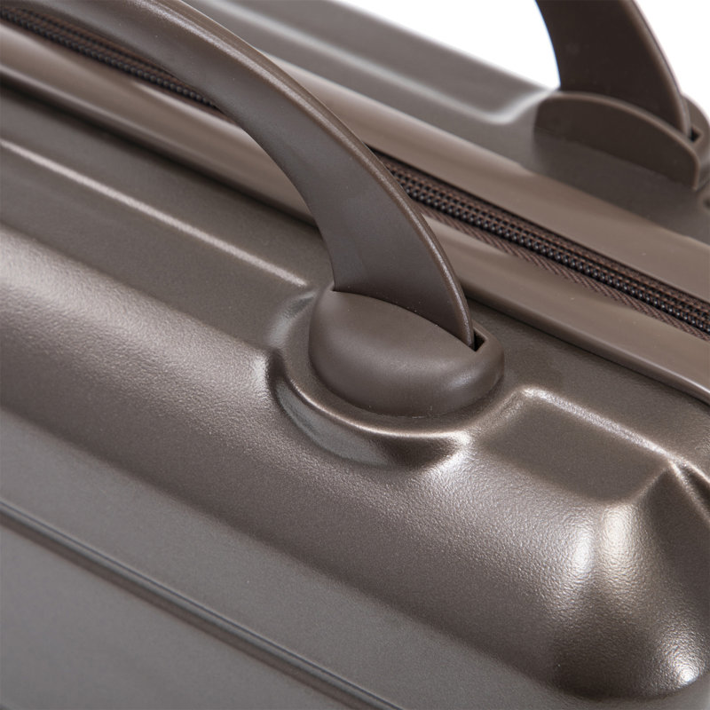 14 "/ 20" 2 pièces / ensemble dans un bagage à roulettes en ABS, 22.2" H x 14.4" W x 9.1 " D, Brown