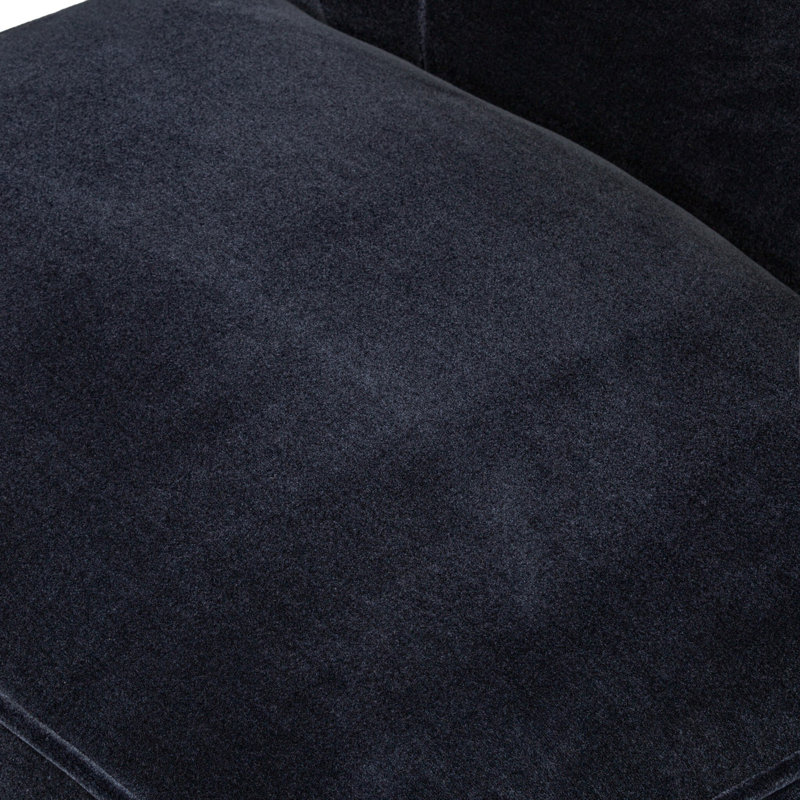 DOTTIE Swivel Barrel Chair, Blue 50% Viscose/50% Wool