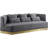 Marquis 93" Velvet Recessed Arm Sofa-870733363