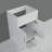 24In White Paint Free Laundry Tub Cabinet W/ Stainless Steel Combo(Update)