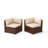 Yentin Straight Wicker Loveseat with Cushions-650554575