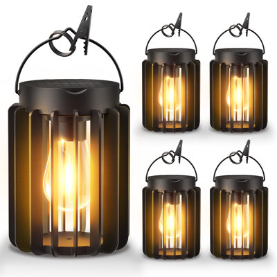 Lanterne solaire d'extérieur suspendue, lanterne imperméable lumineuse améliorée pour l'extérieur, plus de 12 heures d'éclairage pour le jardin, la cour, le patio
