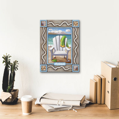 «Beach Chair Relax» par Cathy Horvath-Buchanan, art sur toile