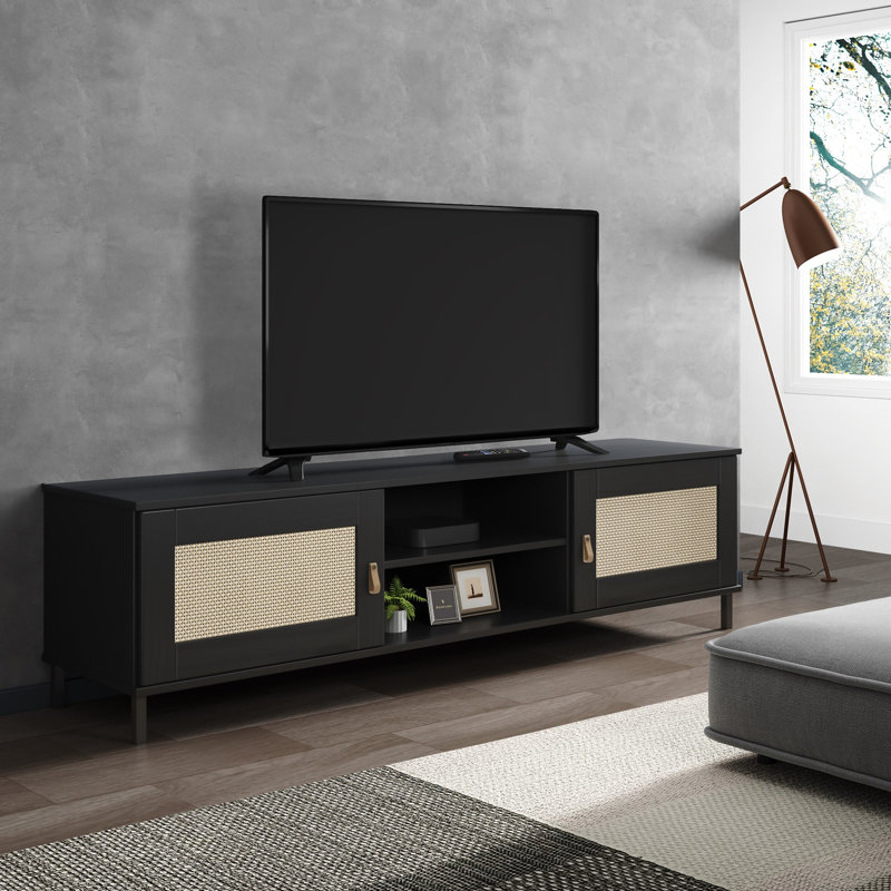 Southsea TV Stand for TVs up to 55", Black