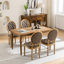Peinture antique de style français avec cadre en bois massif (sans table de salle à manger)-431844484