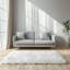 Tapis blanc à poils longs Haja Fluffy-55218820