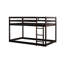 Lit simple mezzanine en bois d'hévéa massif. Maximisez l'espace de la chambre à coucher. Pour un accès facile. Et fiable. Assemblage inclus, lit en bois, couleur. Conception peu encombrante. Commodité. Construire. Instructions-2076178015