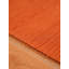 Tapis kilim en laine tissés à la main et à plat Alithea - 9 pi x 12 pi, de couleur orange foncé, motif uni uni, tapis faits à la main et à poils courts pour salon, chambre à coucher-27436279-126643371