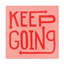 Art mural sur toile «Trademark Fine Art Dina June Keep Going I»-101101818-101101817