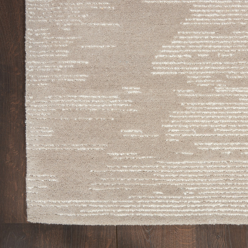 Tapis taupe / ivoire Laurene, Tapis de couloir 2 pi 3 po x 8 pi
