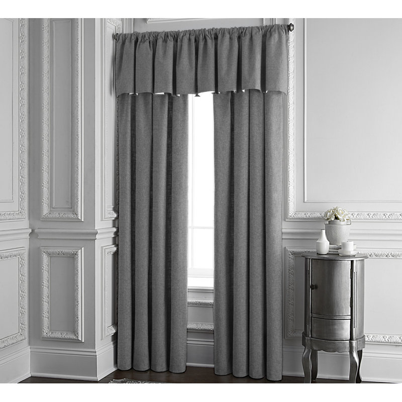 Panneau de rideau Aldon 96 po de long - chacun, gris, L 50 po x L 84 po