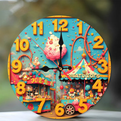 Clock Candy Carnival Circus Numbers Toys