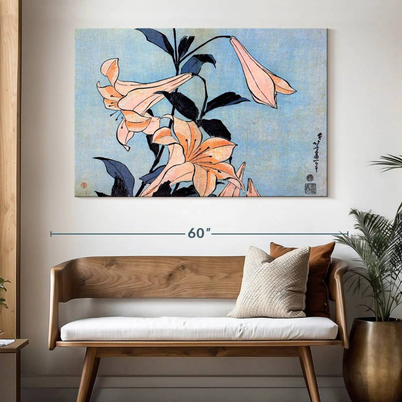 Harnek Lilies 1830, H 34 po x l 51 po