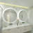 Aevar Simple & Modern Back LED Lighted Anti-fog Round Bathroom/Vanity Mirror-1267459823