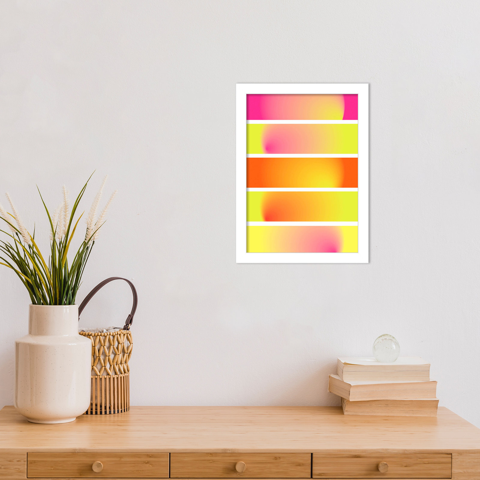 One Way by Valeria Castillo, White, 13" H x 10" W x 1" D