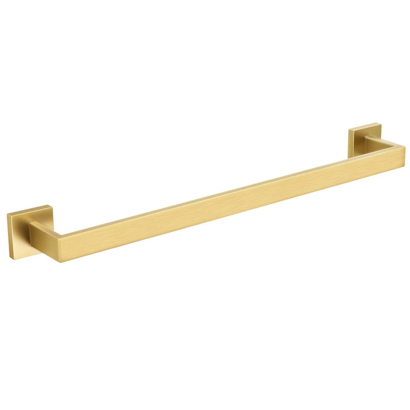 Barre à serviettes murale en acier inoxydable 23,6 po, Or brossé, H 3,15 po x L 16 po x P 5,11 po