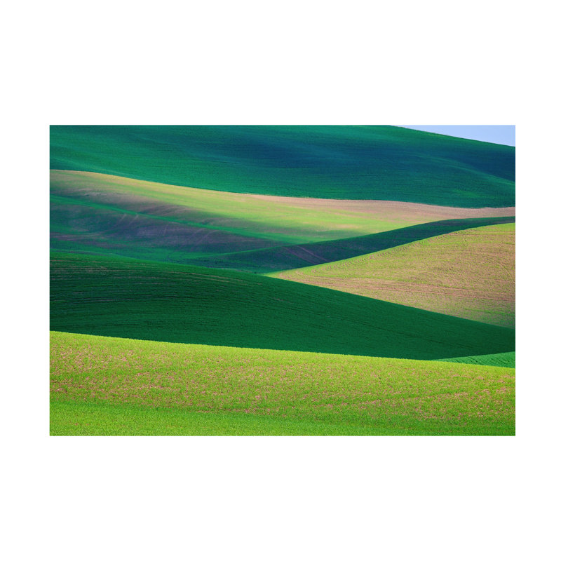 Art mural sur toile tendue - Rick Berk «Palouse Abstract», art mural pour salon, chambre à coucher ou bureau - 30 x 47