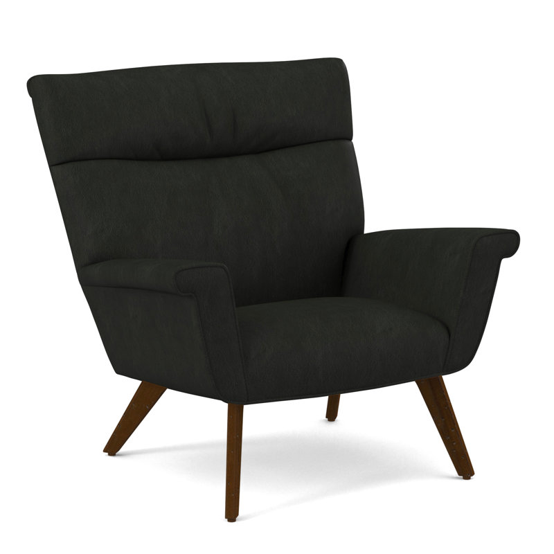 Armchair, Salvador Asphalt, White