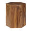 Honey Comb Solid Wood Block End Table-125005780