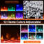 Foyer électrique 72 po mural, foyer avec chauffage 750 W / 1500 W, 12 effets de flamme de couleur, télécommande et minuterie