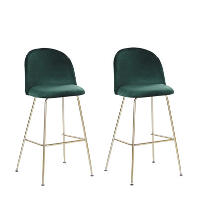Bethel Upholstered Counter Stool with Metal Frame