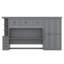 Lit escamotable simple avec bureau, lit mural pliable en bois multifonctionnel avec garde-robe, tiroirs et armoire-571908449