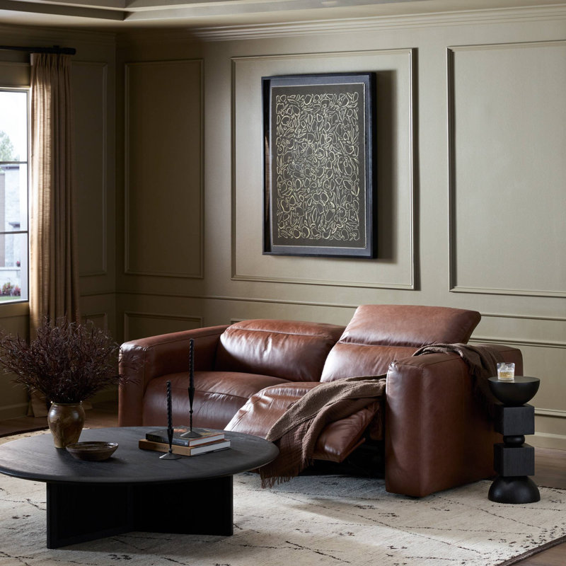 Radley 89" Power Recliner 2 - Piece Sofa, Sonoma Coco Genuine Leather