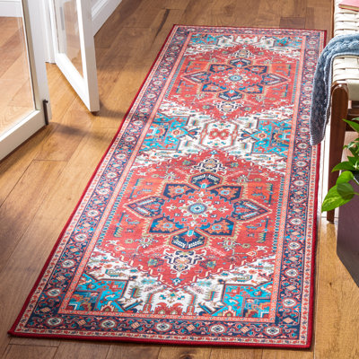 Sonia Oriental Area Rug in Red/Blue