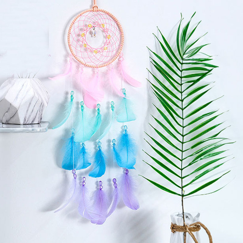 Attrape-soleil en cristal coloré 10 pièces avec 1 capteur de rêves colorés