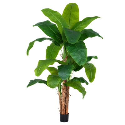 8FT Artificial Banana Tree – Premium Faux Banana Leaf Plant for Commercial & Residential Decor