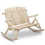 Banc berçant en bois rustique pour 2 personnes 47 pouces-1883363303