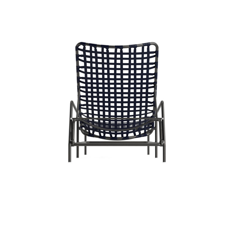 Kantan Outdoor Chaise Lounge, Marine/Textured Pewter