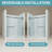 56"-60" W X 78" H Frameless Single Sliding Shower Door, Matte Black Bathtub Door, 3/8" (10Mm) Clear Tempered Glass With Explosion-Proof Film, Stainless Steel Handle-123210235