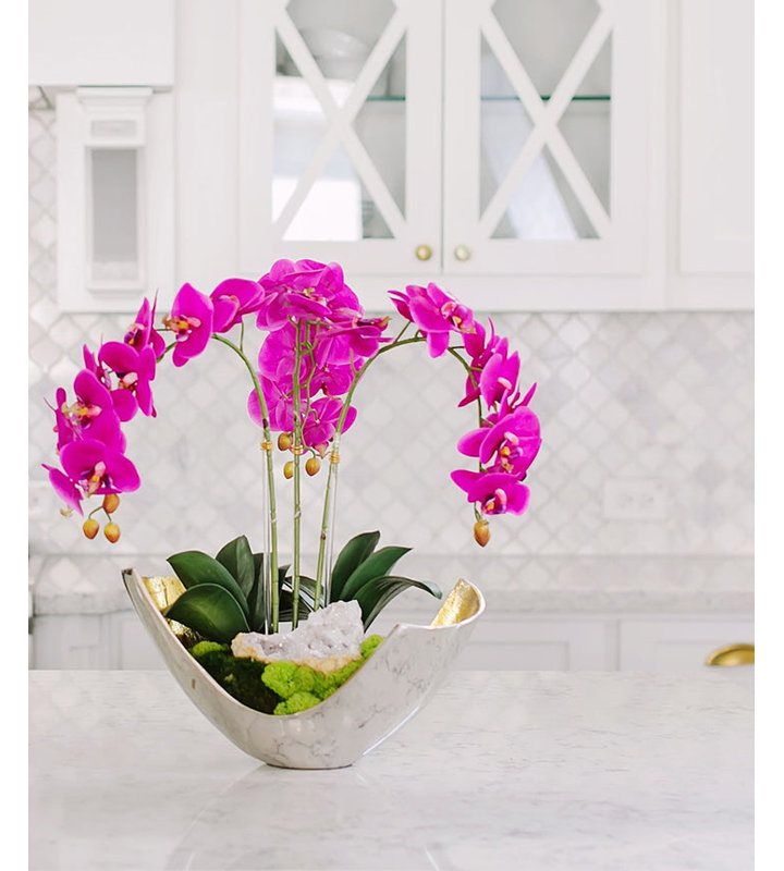 Orchids Floral Arrangement in Vase