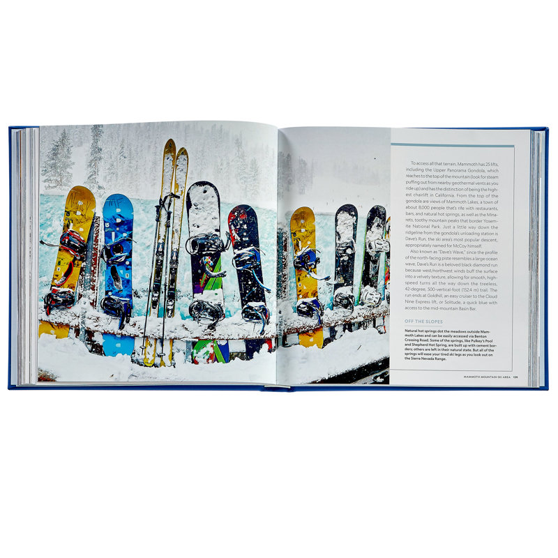 100 Slopes of a Lifetime Leather Bound Book