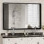 Miroir de salle de bain 40 po x 30 po noir brillant pour miroir de meuble-lavabo de coin-777717091-777717094