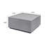 Table basse carrée intérieure / extérieure 28 po, table d'appoint cylindrique moderne - gris neutre-1534340737