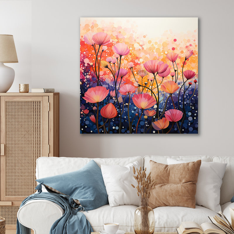 " Coral Oasis III ", Wrapped Canvas, 24" H x 24" W x 1" D