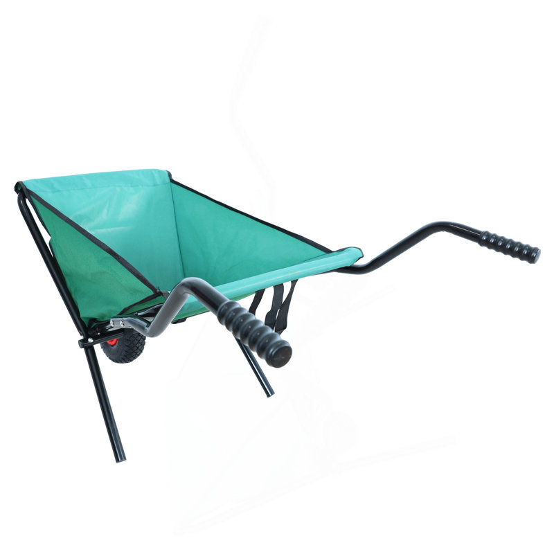 Chariot de jardin pliant et pliable pour jardin avec brouette pliante légère et pliable de 176 lb