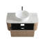Meuble-lavabo de 36 po avec lavabo Erba, armoire murale en chêne blanc avec porte-serviettes gratuit, conception simple de lavabo en céramique blanche, sans drain et robinet, pré-assemblé-1336344352-1336344353